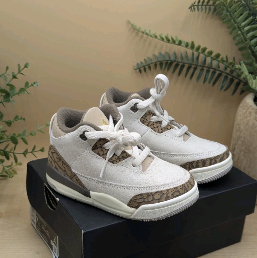 Jordan 3 Retro TD Infant Size 7C Brown Mids In Original Box